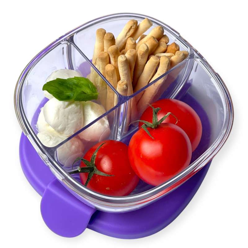 Yumbox Snackskål - 3 rum - Hazy Purple 