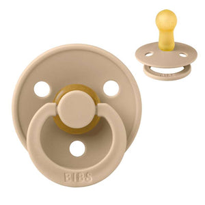 Bibs Rund Colour Napp - strl. 2 - naturgummi - Taupe 