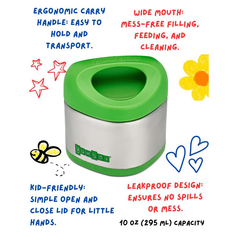Yumbox Cubi Termo Matbehållare - 295ml - Äppelgrön 