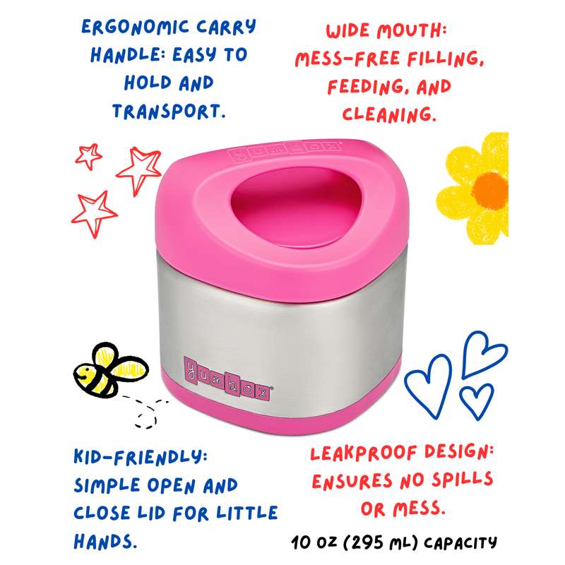 Yumbox Cubi Termo Matbehållare - 295ml - Berry Pink 