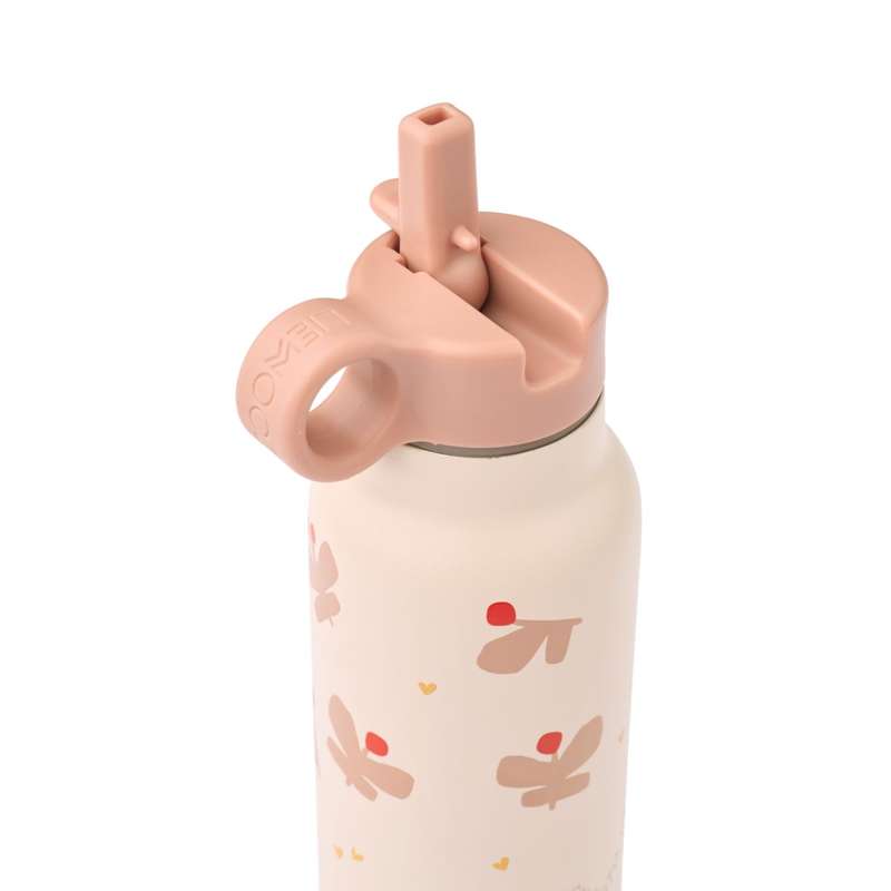 Liewood Falk Drickflaska - Rostfritt Stål - 350ml - Butterfly/Apple Blossom 