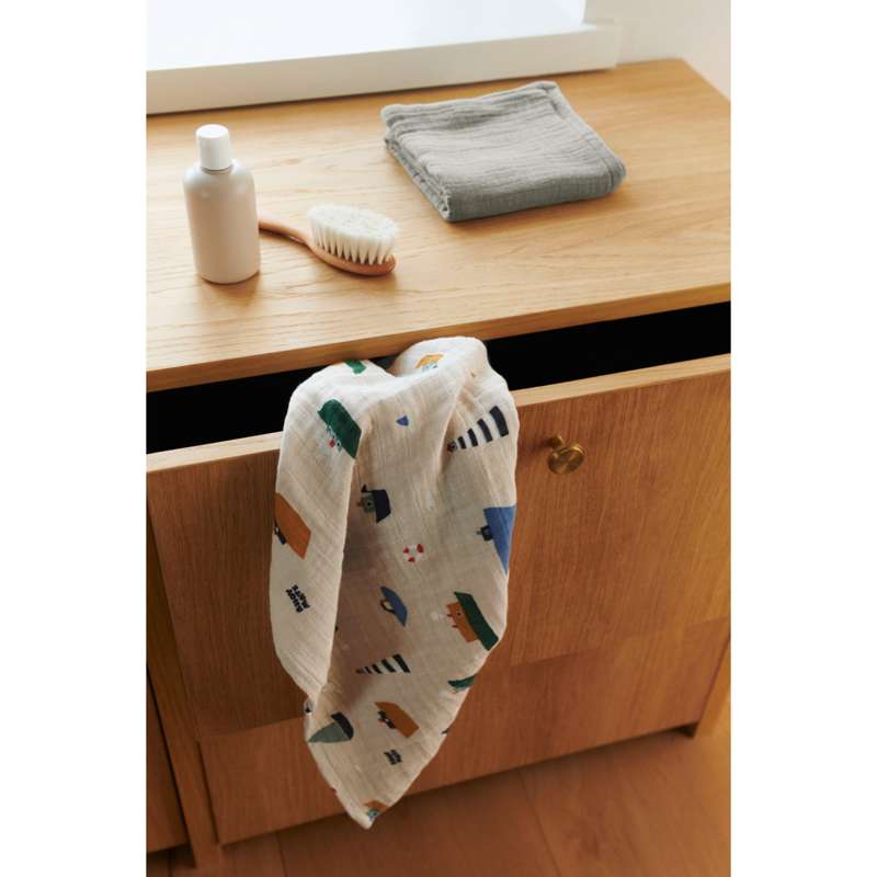Liewood Lewis Muslin Muslinfiltar - 2-pack - Sailing/Dove Blue Mix