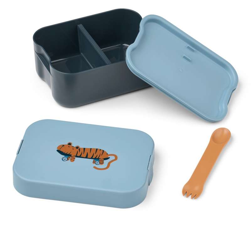 Liewood Kamil Matlåda - Tiger/Beach Blue 