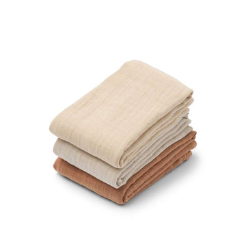 Liewood Lewis Muslin Muslinfiltar - 3-pack - Tuscany Rose Mix