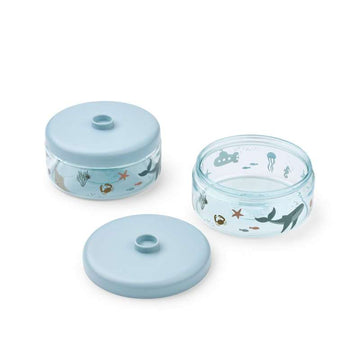 Liewood Dominique Matlådor - Tritan - 2-pack - 500 ml - Havskreatur/Sand 