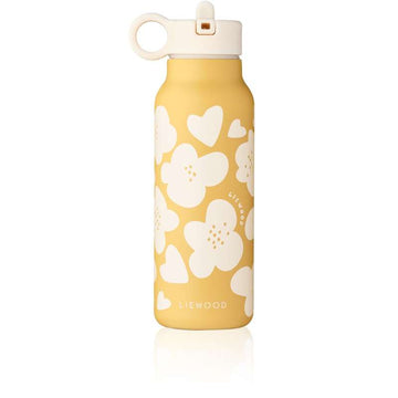 Liewood Falk Drickflaska - Rostfritt Stål - 350ml - Blomma/Citron Gul 