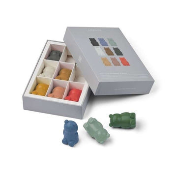 Liewood Wallace Färgkritor - 9-pack - Yellow Mellow Multi Mix