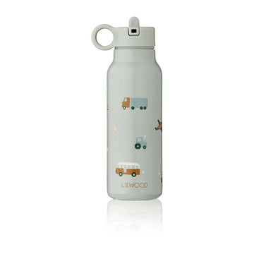 Liewood Falk Drickflaska - Rostfritt Stål - 350ml - Fordon/Dove Blue Mix 