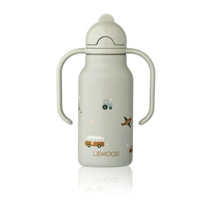 Liewood Kimmie Drickflaska - Rostfritt Stål - 250ml - Fordon/Dovblå 