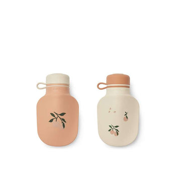 Liewood Lizzie smoothieflaskor - 2-pack - Peach/Sea Shell