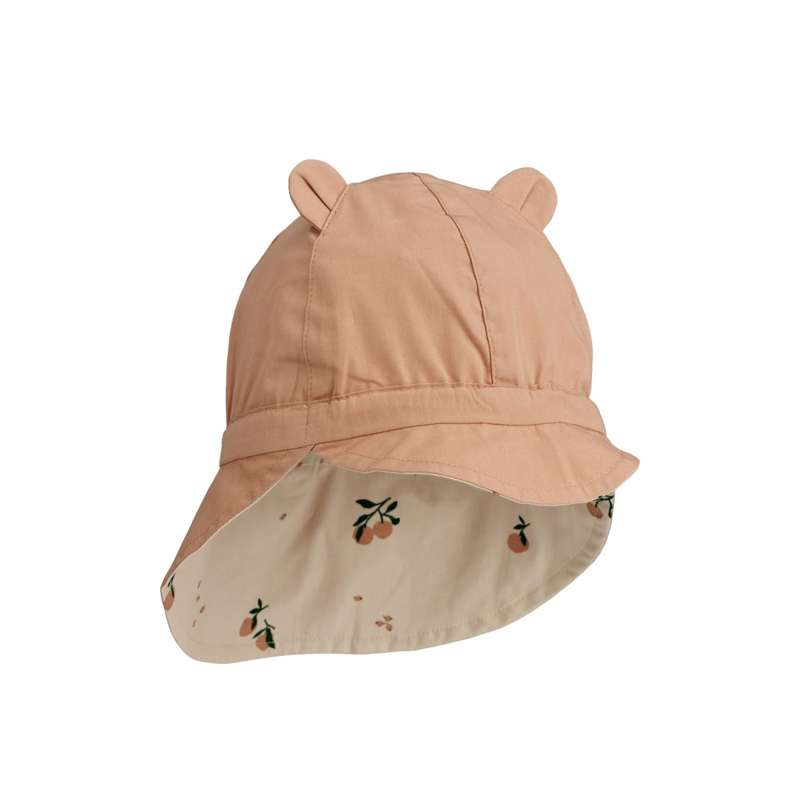 Liewood Gorm Vändbar Solhatt m. Öron - Hör - Peach Seashell/Pale Tuscany 