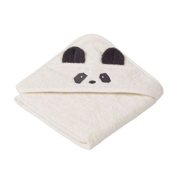 Liewood Albert Badhandduk m. Huva - Baby - Panda/Creme De La Creme