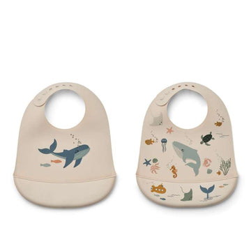 Liewood Tilda Hagesmäkke - 2-pack - Silikon - Havdjur/Sandig 