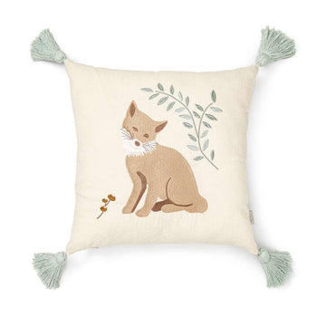 Cam Cam Copenhagen Kudde - Broderad - OCS - Woodland
