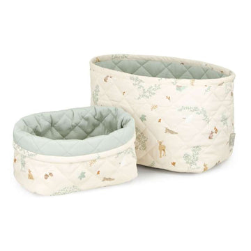 Cam Cam Copenhagen Quiltade Förvaringskorgar - 2 st. - OCS - Woodland