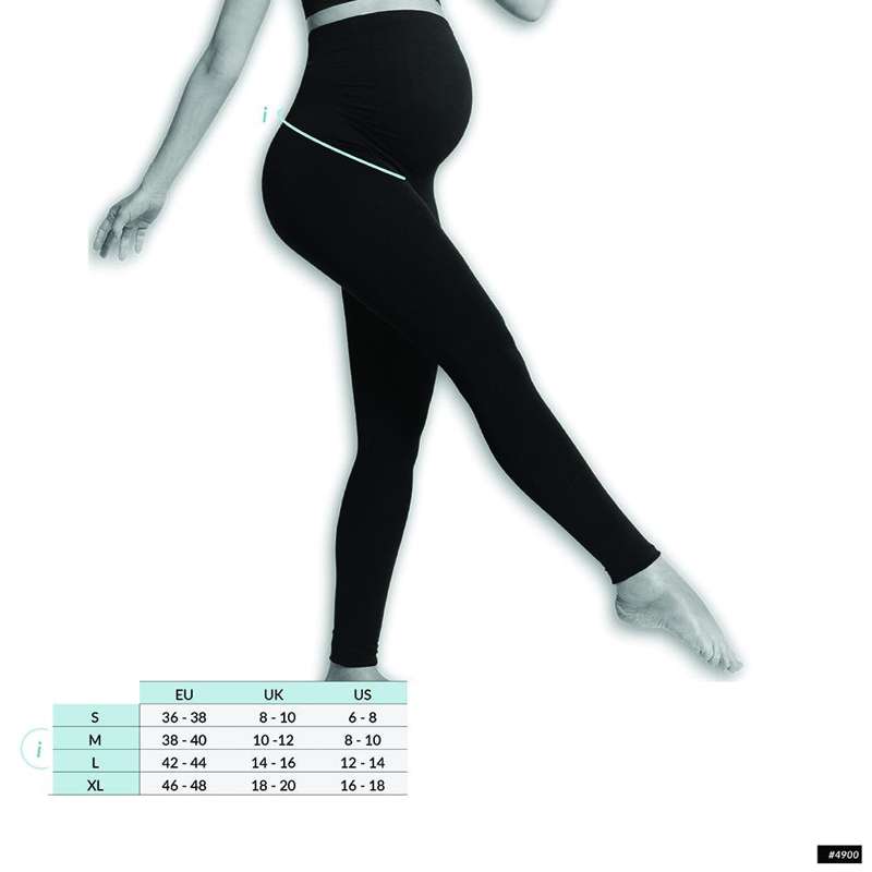 Carriwell Mum to Be Ventleggings med stödjande funktion - svart 