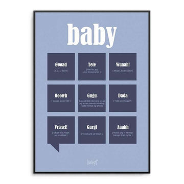 Dialägt Baby boy - flera storlekar 