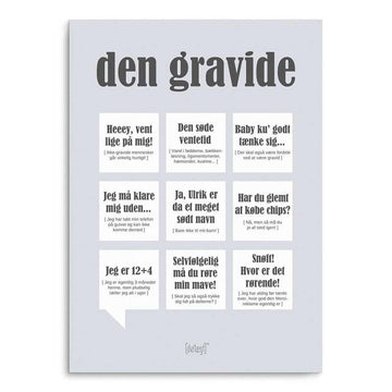 Dialägt Den gravida - flera storlekar 