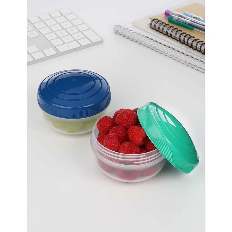 Sistema Snackbox - Portion Pod - 2-Pack - 210ml - Ocean Blue/Minty Teal 