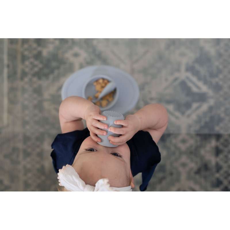 EZPZ Första Matsetet - Matstart för Baby - Grå 