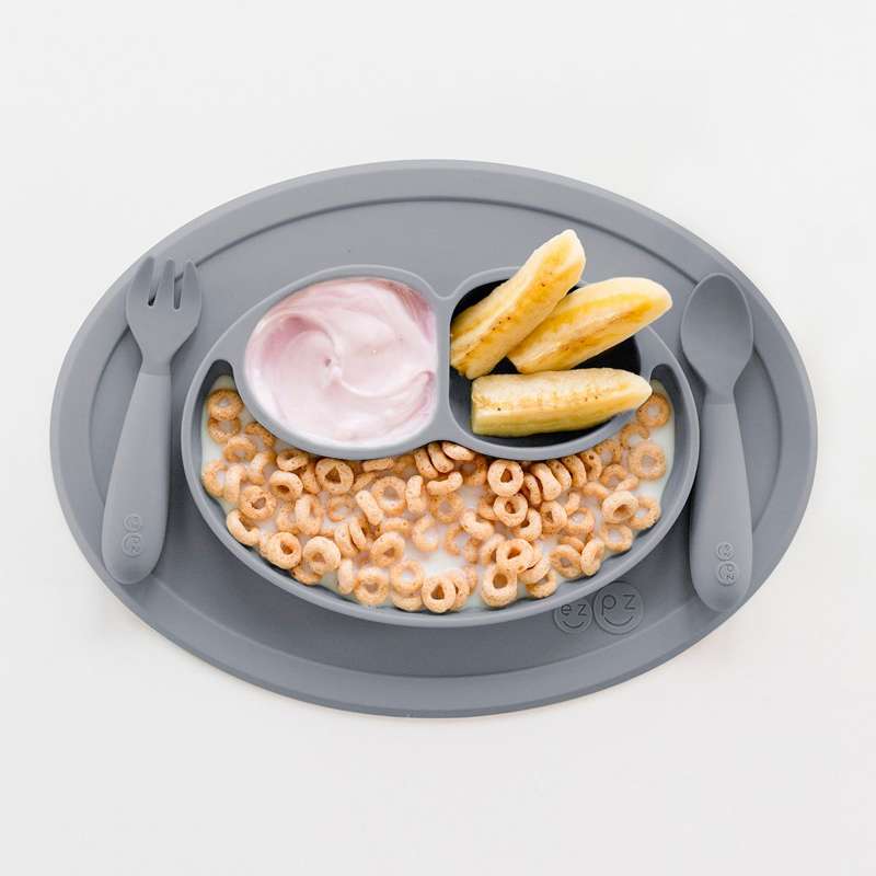 EZPZ Mini Foods Set - Matstart för Baby - Grå 