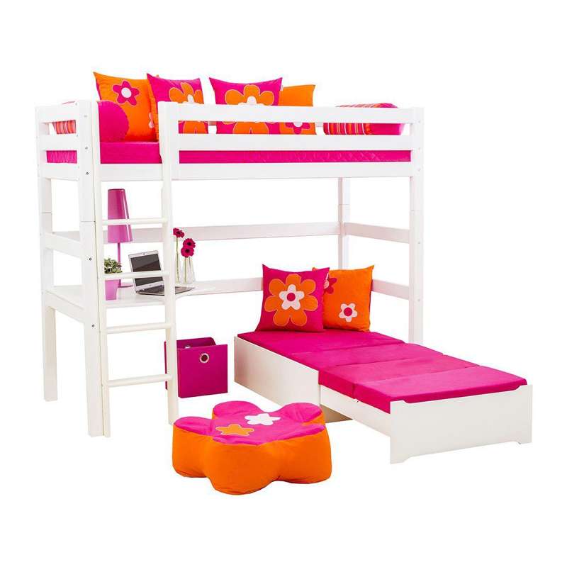Hoppekids Madrass till Lounge Modul - 80x200 cm. - 5-delad - Rosa 