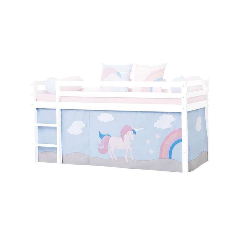 Hoppekids Gardin till Säng - UNICORN - Flera Storlekar 