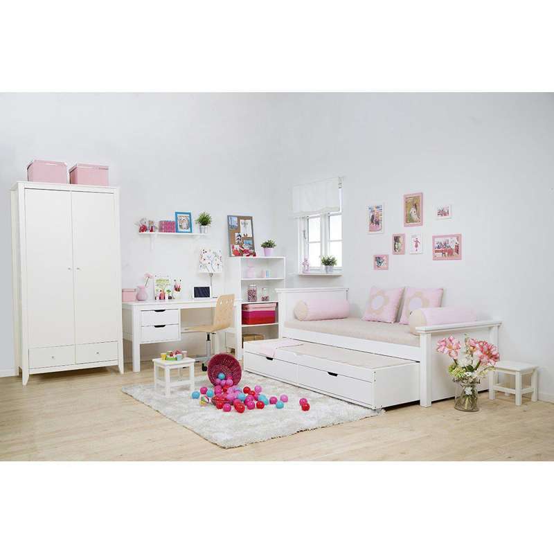 Hoppekids MAJA DELUXE - Sänggavel - Mellan - Vit 