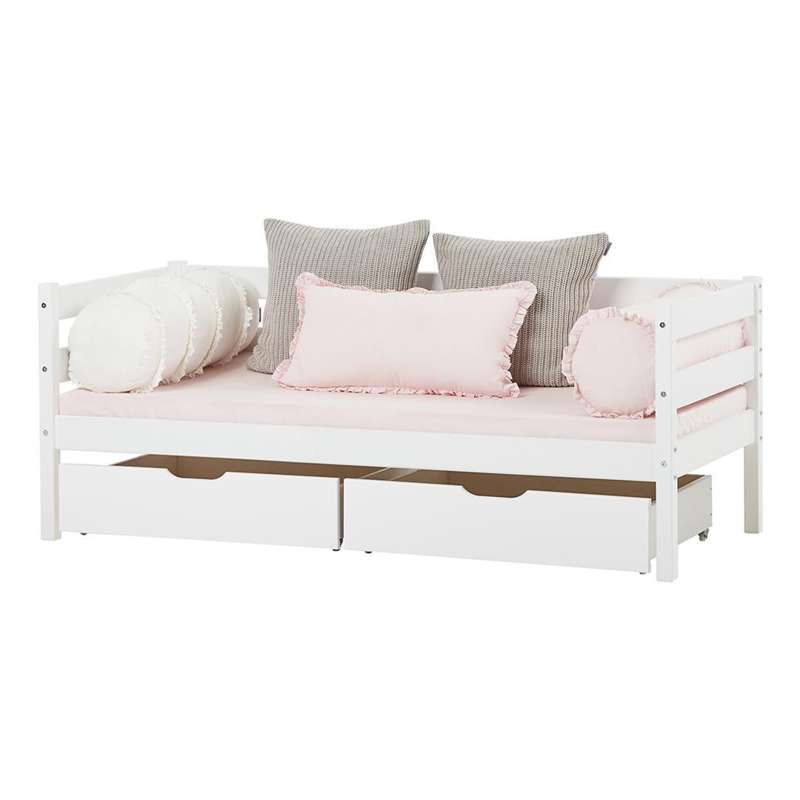 Hoppekids Pölsedyna m. Volanger - WINTER WONDERLAND - Rosa 