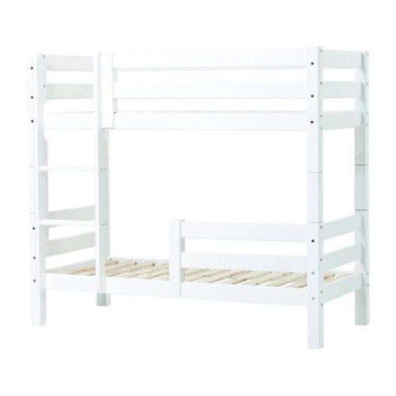 Hoppekids ECO Luxury - Våningsäng m. 1/2 Sänghäst - 150 cm. - Flera Storlekar - Vit 