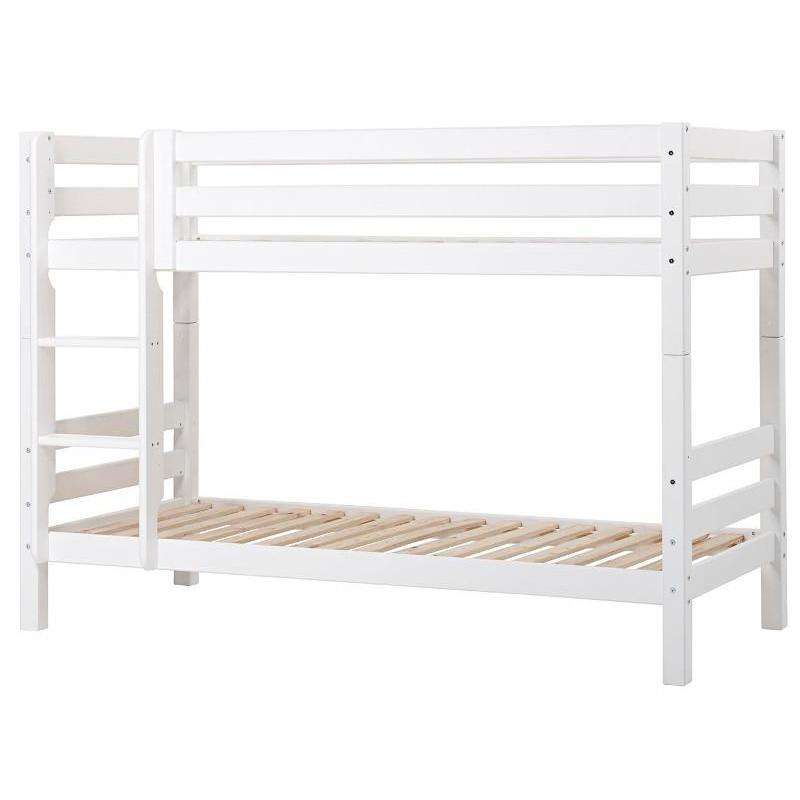 Hoppekids ECO Luxury - Våningsäng - 150 cm. - Rak Stege - Flera Storlekar - Vit 