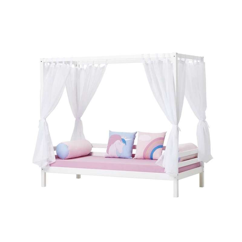 Hoppekids ECO Dream - Sänghimmel till Himmelsäng - Flera Storlekar - Vit/Transparent 