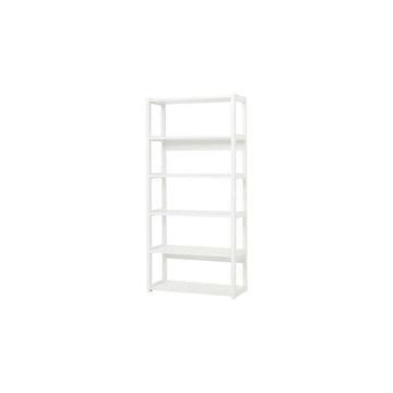 Hoppekids STOREY - Hylla - 1 Sektion m. 6 Hyllor - Flera Storlekar - Vit 