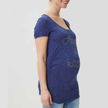 Mamalicious Jersey Ventetop - Blå 
