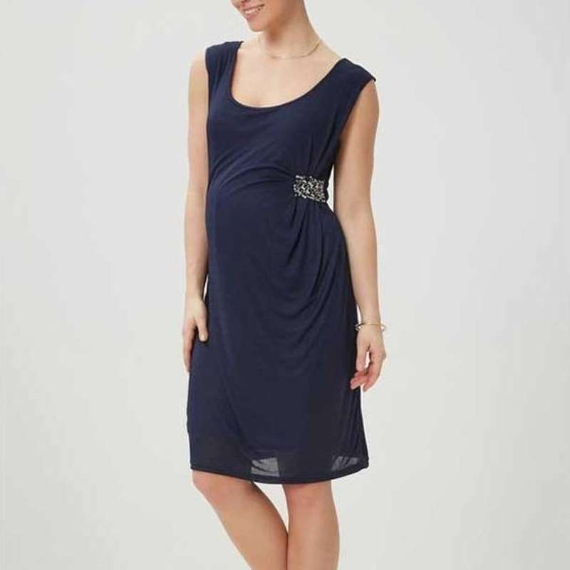 Mamalicious Stud Ventklänning - Navy 