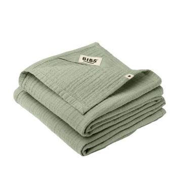BIBS Sleep - Muslin Tygblöja i 2-Pack - 70x70 cm. - Salvia 