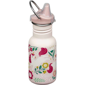 Klean Kanteen Classic Drickflaska - Kid SippyCap - 355ml - Hoppande Enhörningar 