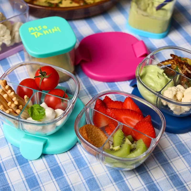 Yumbox Snackskål - 3 rum - Marinblå 