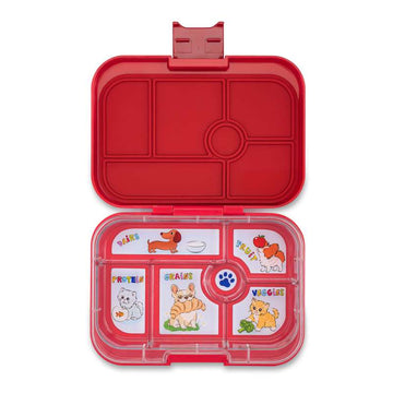 Yumbox Lunchlåda - Original - 6 fack - Wow Red/Cats and Dogs