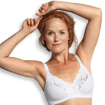 Carriwell Ny mamma amnings-bh Lace Drop Cup - Vit-amnings-bh-Mammashop.dk