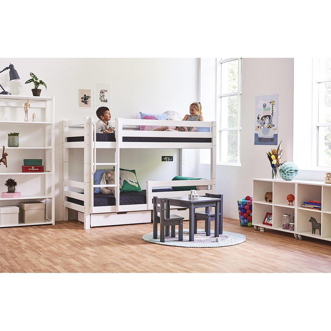 Hoppekids PREMIUM Juniorsäng - 90x200cm - Vit-Tillbehör till säng-Mammashop.dk