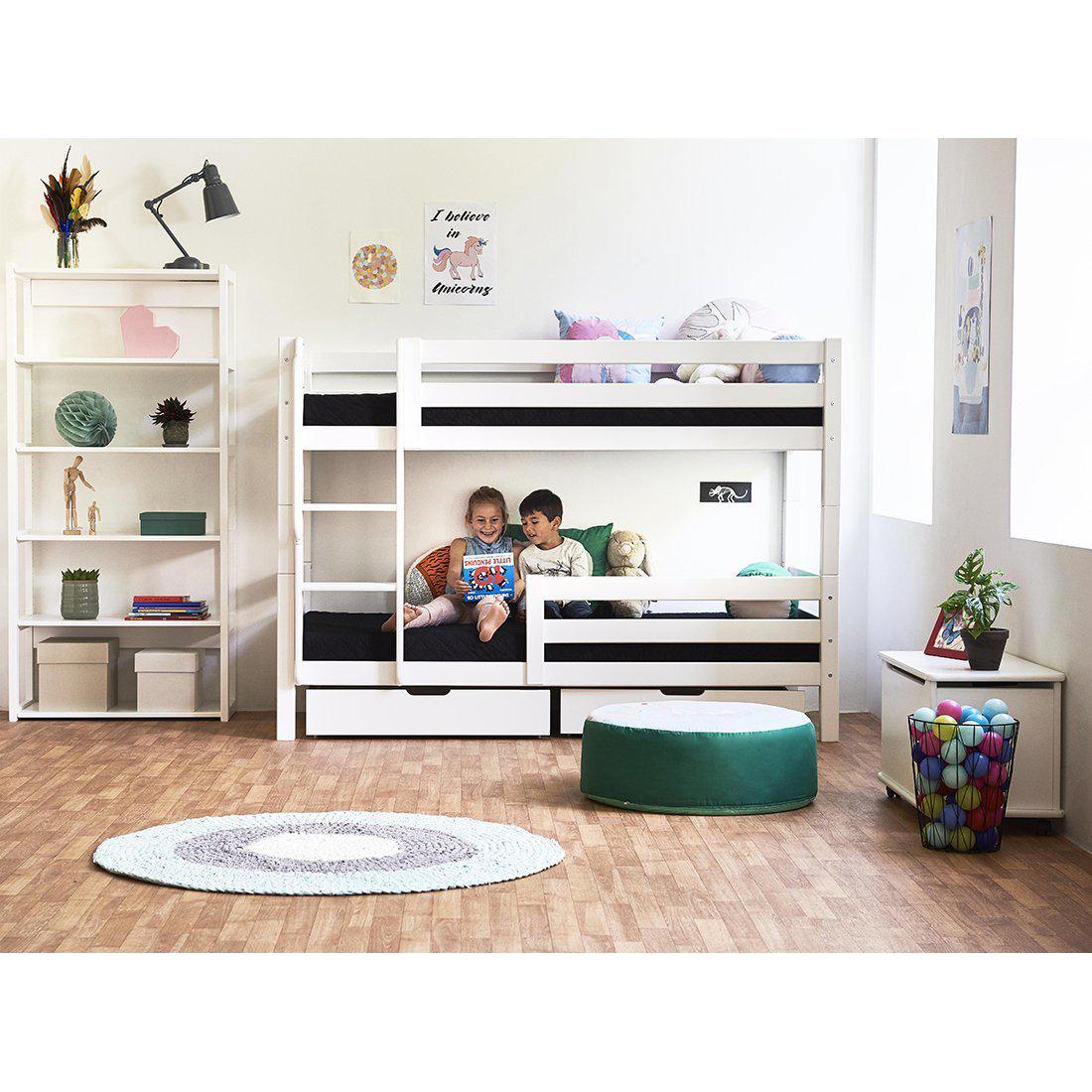 Hoppekids PREMIUM Juniorsäng - 90x200cm - Vit-Tillbehör till säng-Mammashop.dk
